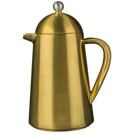 Cafetiere - Double Walled - Brushed Gold - La Cafetiere - Thermique - 1L (34oz)  8 Cup