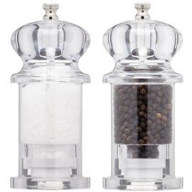 Salt & Pepper - Shaker Set - Acrylic - Filled -13cm (5&quot;)