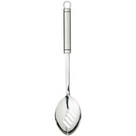 Serving Spoon - Slotted - Oval Handle - Professional - Stainless Steel - 22cm (8.7&quot;)