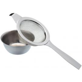 Tea Strainer - with Drip Bowl - Stainless Steel - Le&#39;Xpress
