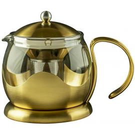 Teapot with Infuser - Brushed Gold - La Cafetiere - Le Teapot - 66cl (22oz)