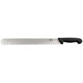Slicing Knife - Serrated - Granton - Black - 35cm (14&quot;)