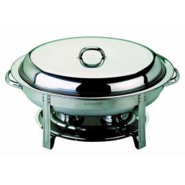 Chafing Dish - Lift Top - Oval - Stainless Steel - 5L (176oz)