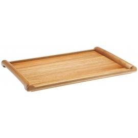 Rolled Edged Tray - Acacia Wood - 34cm (13&quot;)