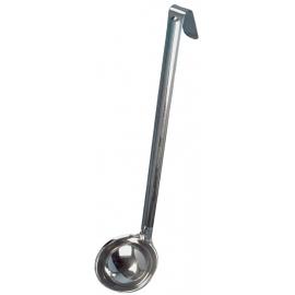 Ladle - One Piece - Hook End - Stainless Steel - 8.4cl (3oz)