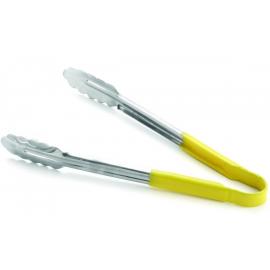 Tongs - All Purpose - Stainless Steel - Part Vinyl-Coated -Yellow - 41.5cm (16.3&quot;)