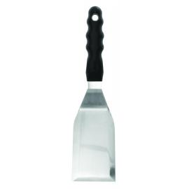 Food Turner - Solid Stainless Steel Blade - Cranked ABS Handle - Black - 29cm (11.4")