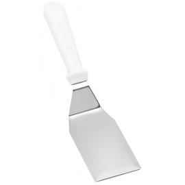 Food Turner - Solid Stainless Steel Blade - Cranked ABS Handle - White - 29cm (11.4&quot;)