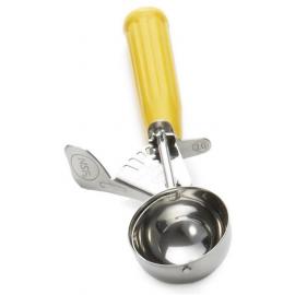 Food Portioner - Thumb Press - Stainless Steel - Yellow - 6cl (2oz)