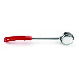 Serving Spoon - Spoonout - Solid  - Stainless Steel -  Red Handle - 6cl (2oz)