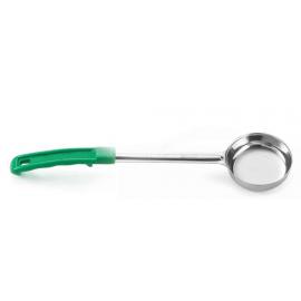 Serving Spoon - Spoonout - Solid  - Stainless Steel - Green Handle - 11.8cl (4oz)