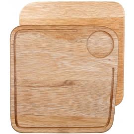 Serving Board - Square - Churchill's - Oak Wood - 20cm (7.9")