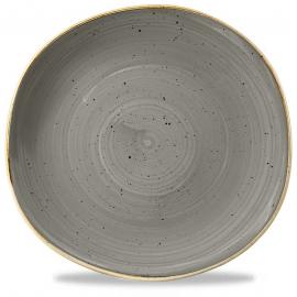 Organic Round Plate - Churchill&#39;s - Stonecast&#174; - Peppercorn Grey - 26.4cm (10.4&quot;)