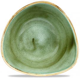 Triangle Bowl - Churchill&#39;s - Stonecast&#174; - Samphire Green - 18.5cm (7.3&quot;) - 37cl (13oz)