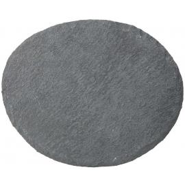 Platter - Ovoid -  Black Slate - 22cm (8.5&quot;)