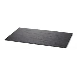 Platter -  Rectangular - Melamine - Frostone - Black Slate - Width: 32.5cm (12.75&quot;)