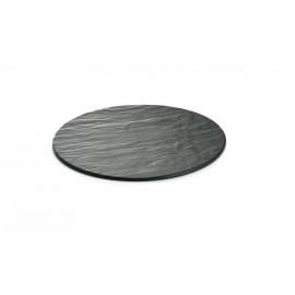 Round Display Tray - Melamine - Frostone - Black Slate - 33cm (13&quot;)
