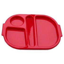 Meal Tray - 4 Compartment - Polycarbonate