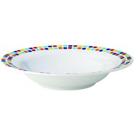 Pasta Bowl - Melamine - Kingline - Spanish Tile - 28cl (9.75oz) - 19.5cm (7.75&quot;)