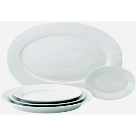 Plate - Oval - Deep - Porcelain - Titan - 20cm (7.75&quot;)
