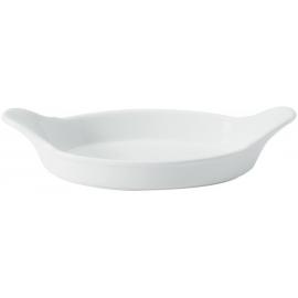 Eared Dish - Oval - Porcelain - Titan - 22cm (8.5&quot;)