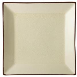 Square Plate - Soho - Stone - 25cm (10&quot;)