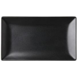 Plate - Rectangular - Matt Black - Noir - 25cm (10&quot;)