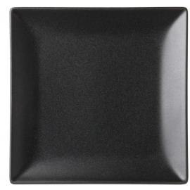 Square Plate - Matt Black - Noir - 18cm (7&quot;)