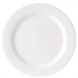 Wide Rimmed Plate - Melamine - White - 23cm (9&quot;)