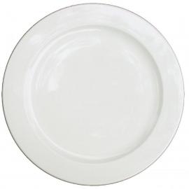 Wide Rim Plate - Churchill&#39;s - Alchemy White - 25.4cm (10&quot;)