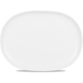 Plate - Oval - Churchill&#39;s - Alchemy Moonstone - 35.5cm (14&quot;)