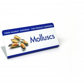 Molluscs Allergy Warning - Table Sign
