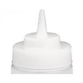 Squeeze Bottle Lid - Wide Mouth - Clear - 53mm Dia