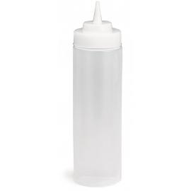 Squeeze Bottle - Wide Mouth - Clear - 35.5cl (12oz) - 53mm diameter
