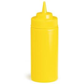 Squeeze Bottle - Wide Mouth - Yellow - 47.3cl (16oz) - 63mm dia