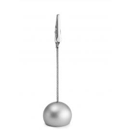 Table Number Stand -  Plastic Ball & Clip - Silver - 10cm (4&quot;)