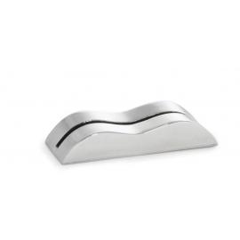 Card Holder - Wave Top - Stainless Steel - 10cm (4&quot;)