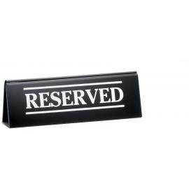 Reserved - Tent Sign - White on Black - Acrylic
