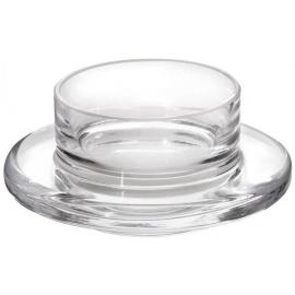 Butter Dish - Glass Base - 9cm (3.5&quot;) - 3cl (1oz)