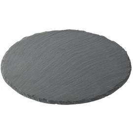 Round Platter - Natural &#39;Chipped&#39; Edge - Slate - 30cm (12&quot;)