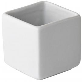 Titan - Gourmet - Square Bowls - Porcelain - 10cl (3.25oz) (To fit 15cm (6&quot;) tray)