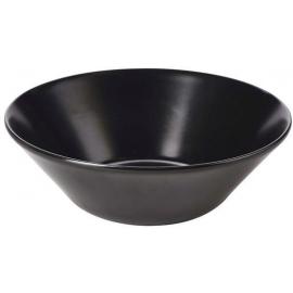 Round Bowl - Stoneware - Luna - Black - 1.55L (54.6oz) -  24cm (9.5&quot;)