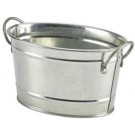 Serving Bucket - Oval - Galvanised Steel - 85cl (30oz)