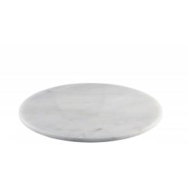 Platter - Round - Marble - White - 33cm (13&quot;)