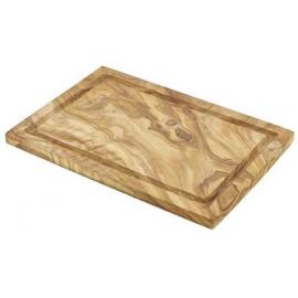 Serving Board with Juice Groove - Olive Wood  - Oblong - 30cm (11.8")