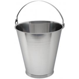 Swedish Bucket - Skirted Base - Stainless Steel - 12L (2.6 gal)