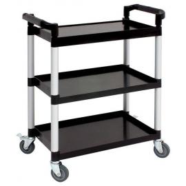 Trolley - Polypropylene - Black - Small - 3 Shelves