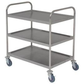 Trolley - Stainless Steel - Ready Assembled - 3 Shelves
