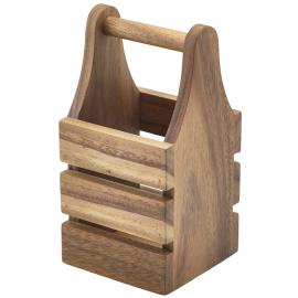Cutlery Holder Crate - Acacia Wood