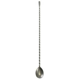 Cocktail Mixing Spoon - Teardrop - Vintage Steel - 35cm (13.8&quot;)